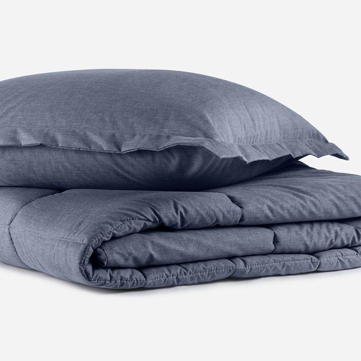 Plumón Rosen Unicolor Stitch 1,5 Plazas Navy-2