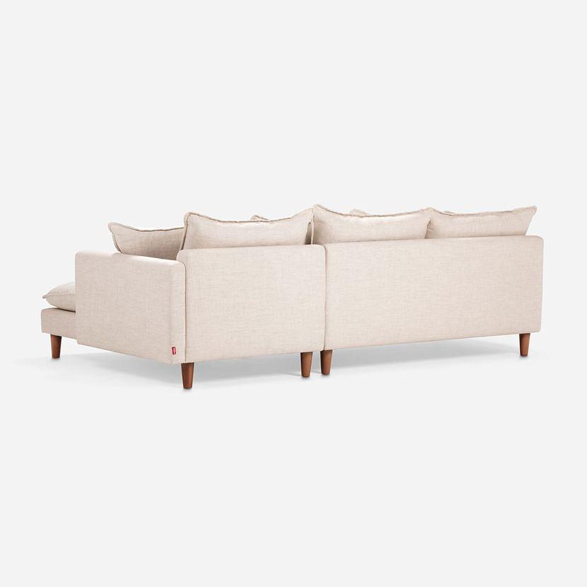 Sofá Seccional Rosen Dunster Derecho Tela Beige-5