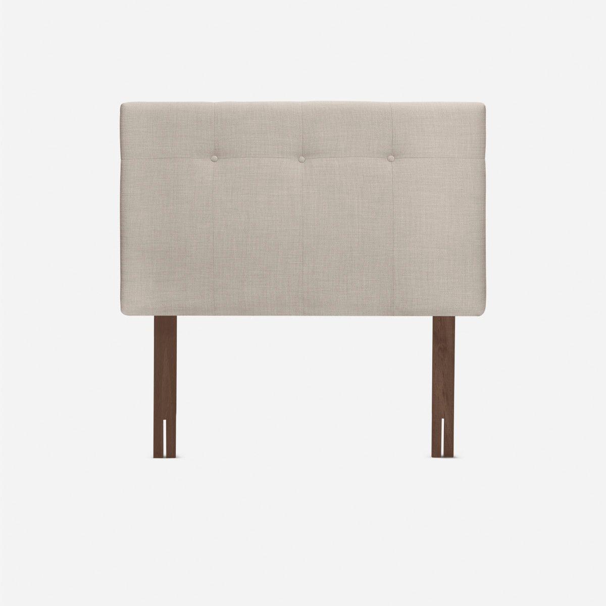 Cama Europea Pratta 1,5 Pl Pata Madera +Respaldo New Bennet-1