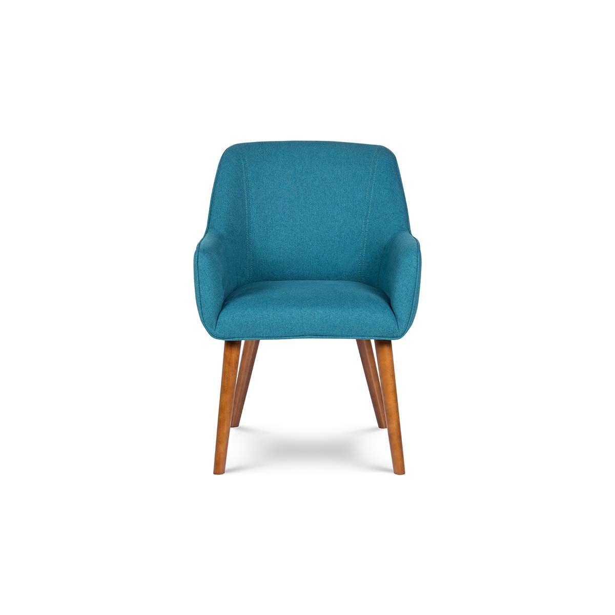 Set 2 Poltronas Rosen Matilda Tela Azul-9