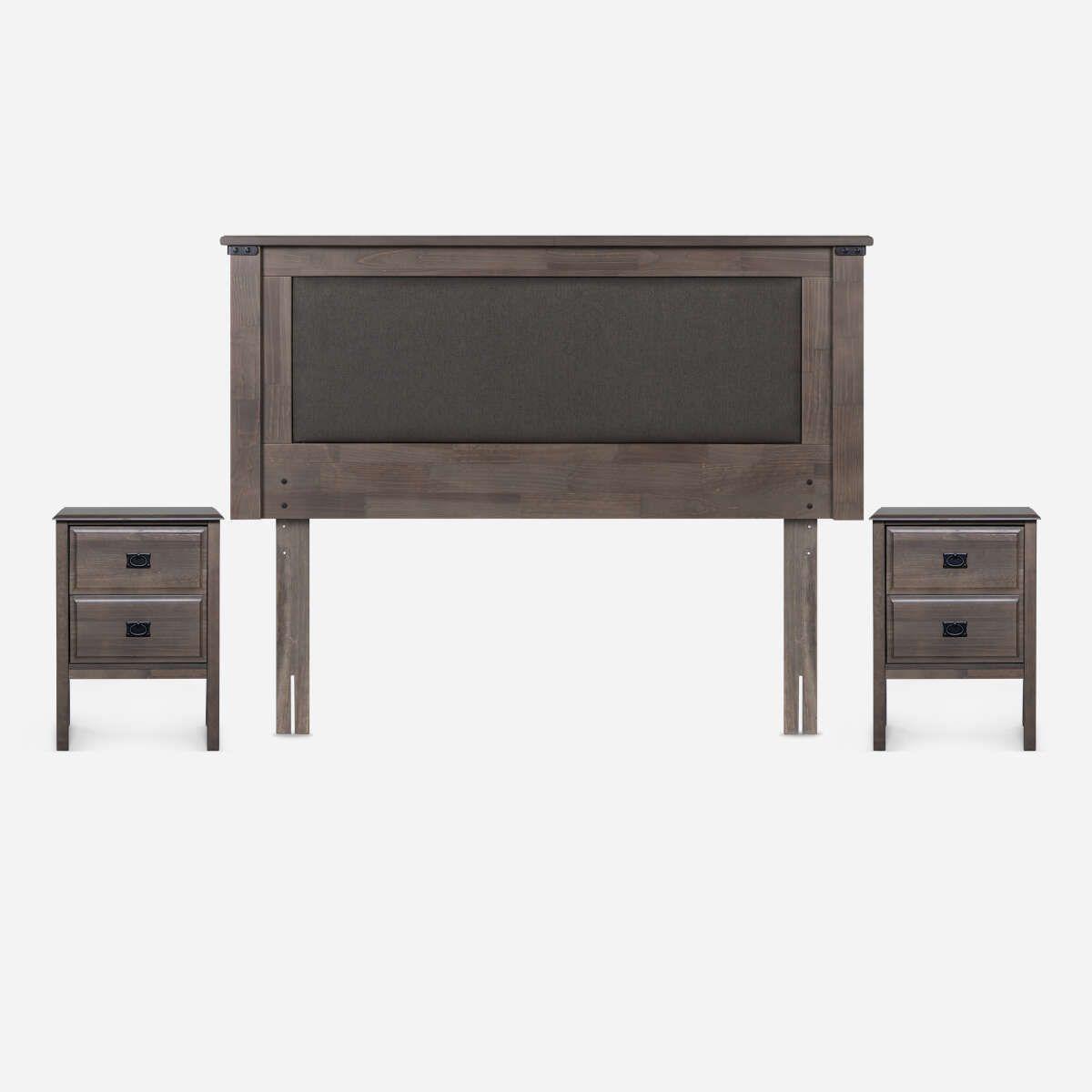 Set de Muebles New Ray 2 Plazas Gris-1