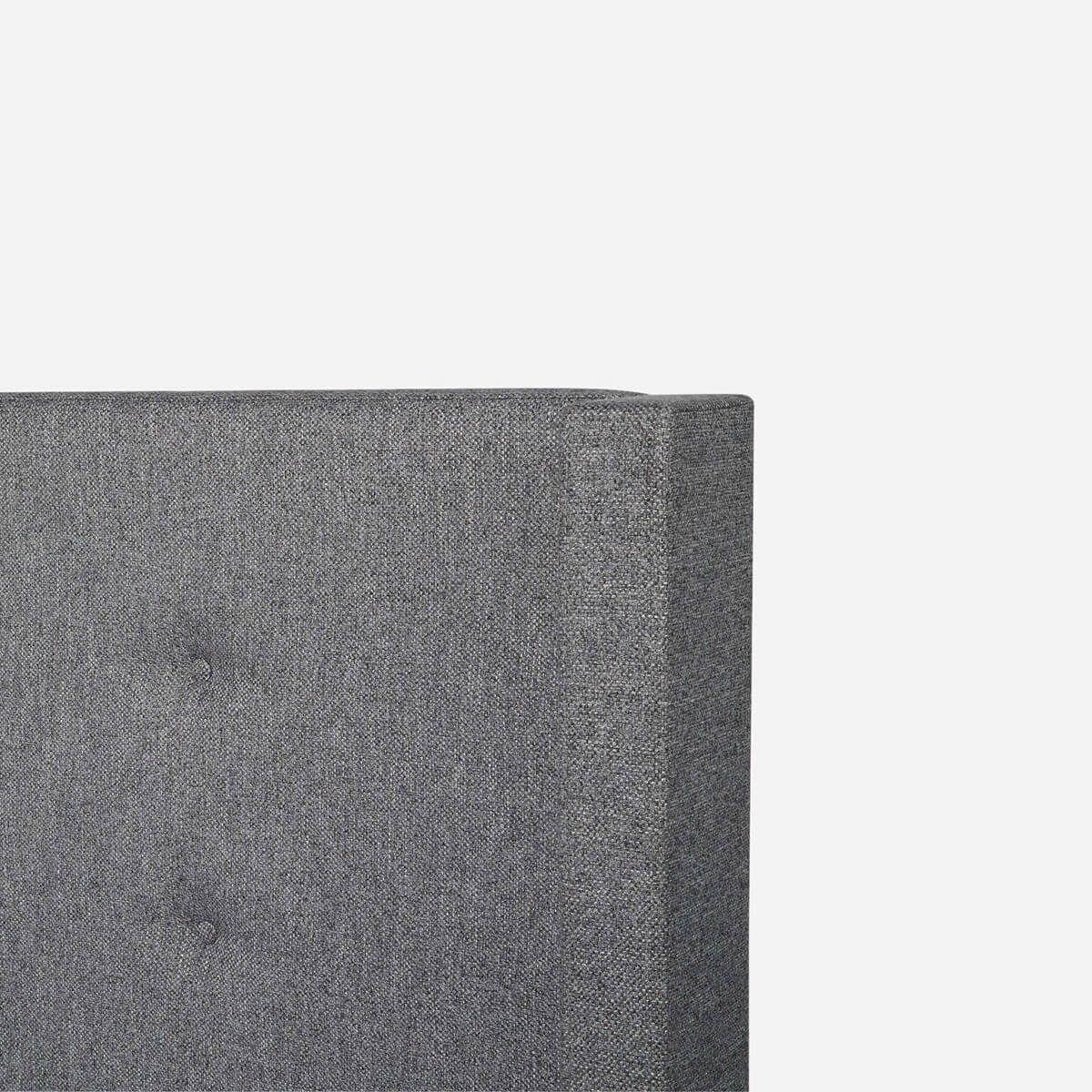 Respaldo Brickell Tela Charcoal Super King-2