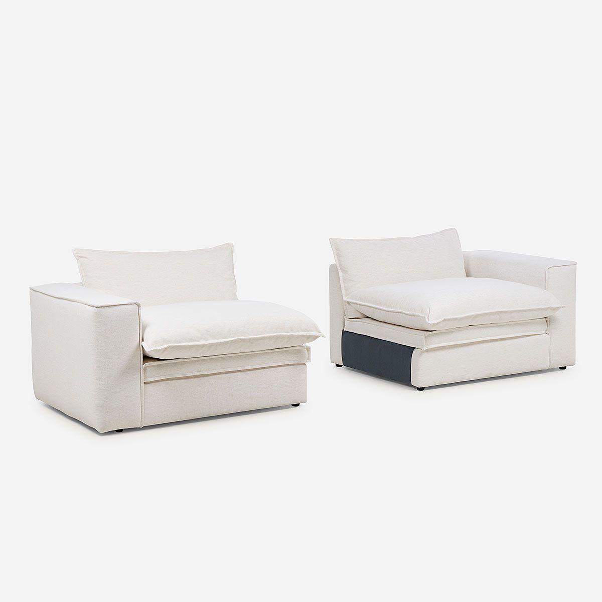 Sofá Modular Tizimin Tela Crudo Talla S-4