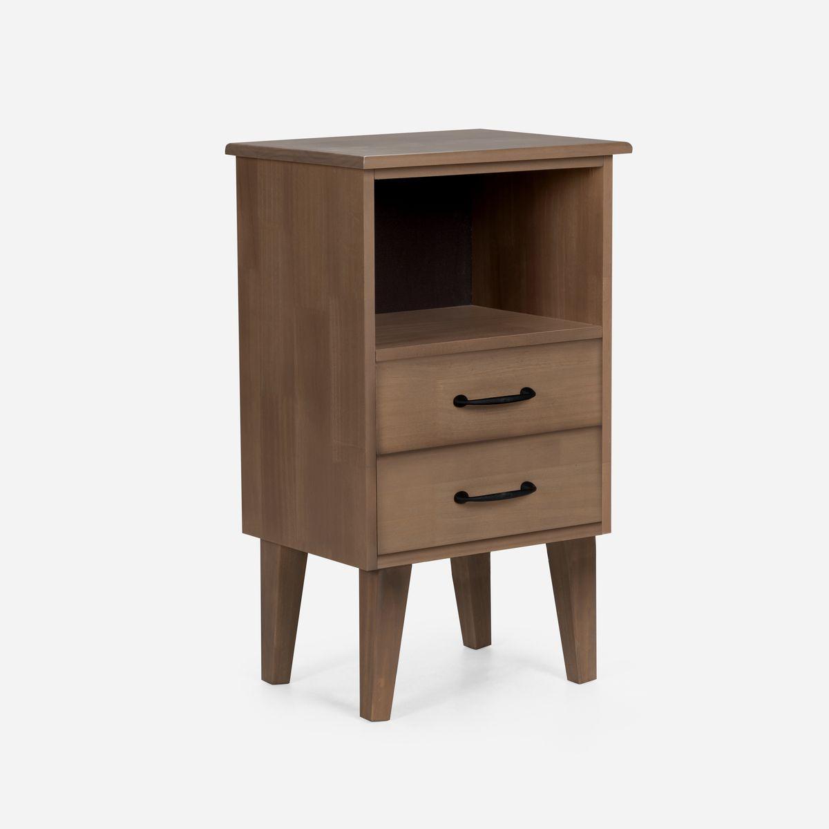 Cama Europea Pratta 1,5 Plazas Pata Madera + Muebles Sicilia-5
