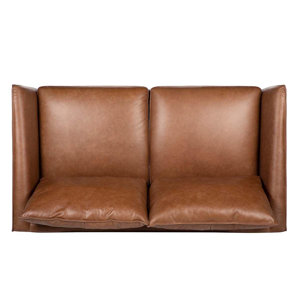 Sofá Rosen Westwood 2 Cuerpos Cuero Camel-4
