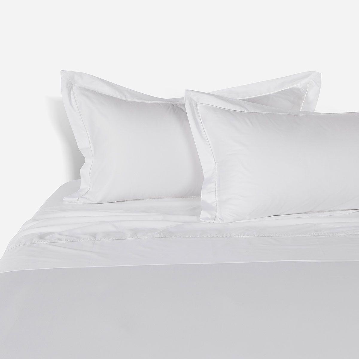 Sábana Rosen 500 Hilos Algodón Lisa Blanca Súper King-2