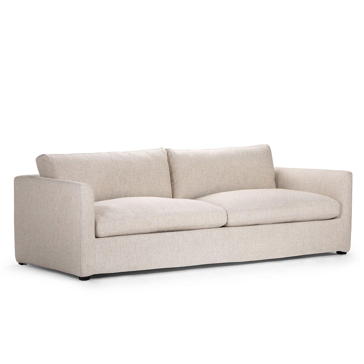 Sofá Rosen Fessart 4 Cuerpos Tela Crema-2