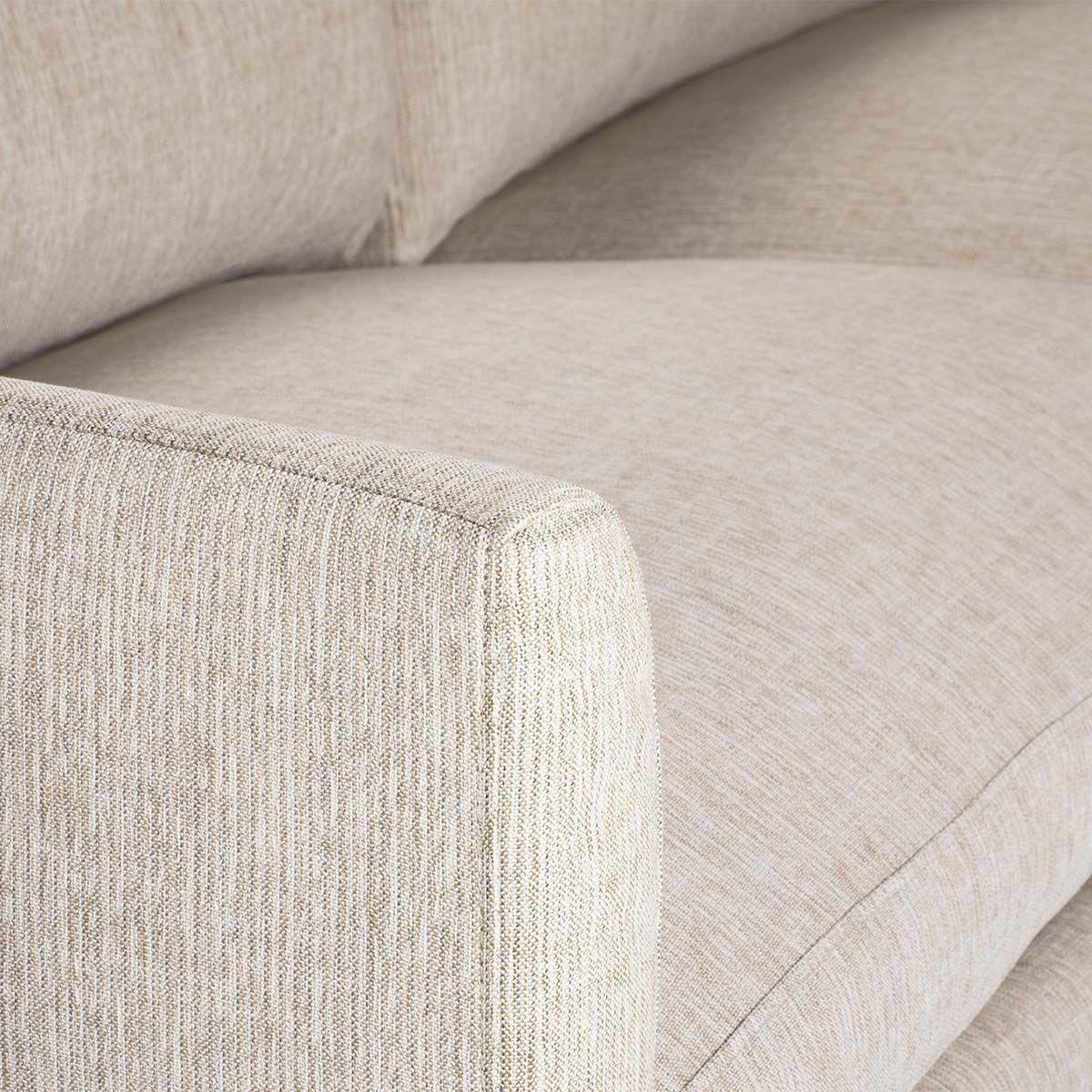 Sofá Rosen Fessart 4 Cuerpos Tela Crema-7