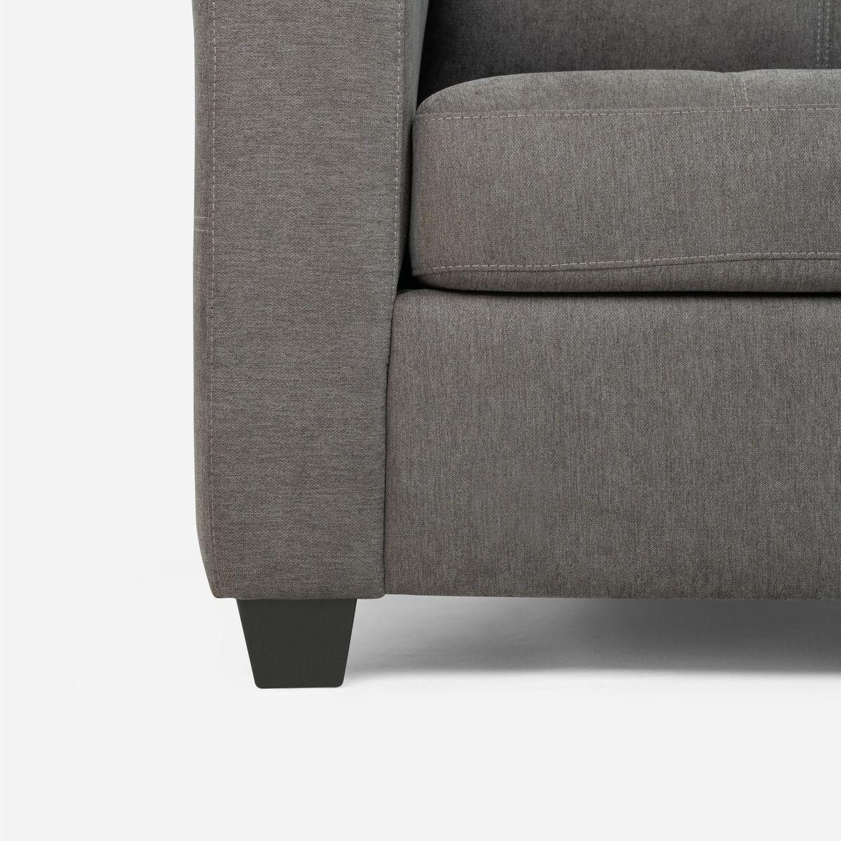 Sofá Cama Rosen Valentino 2 Cuerpos Tela Gris-2