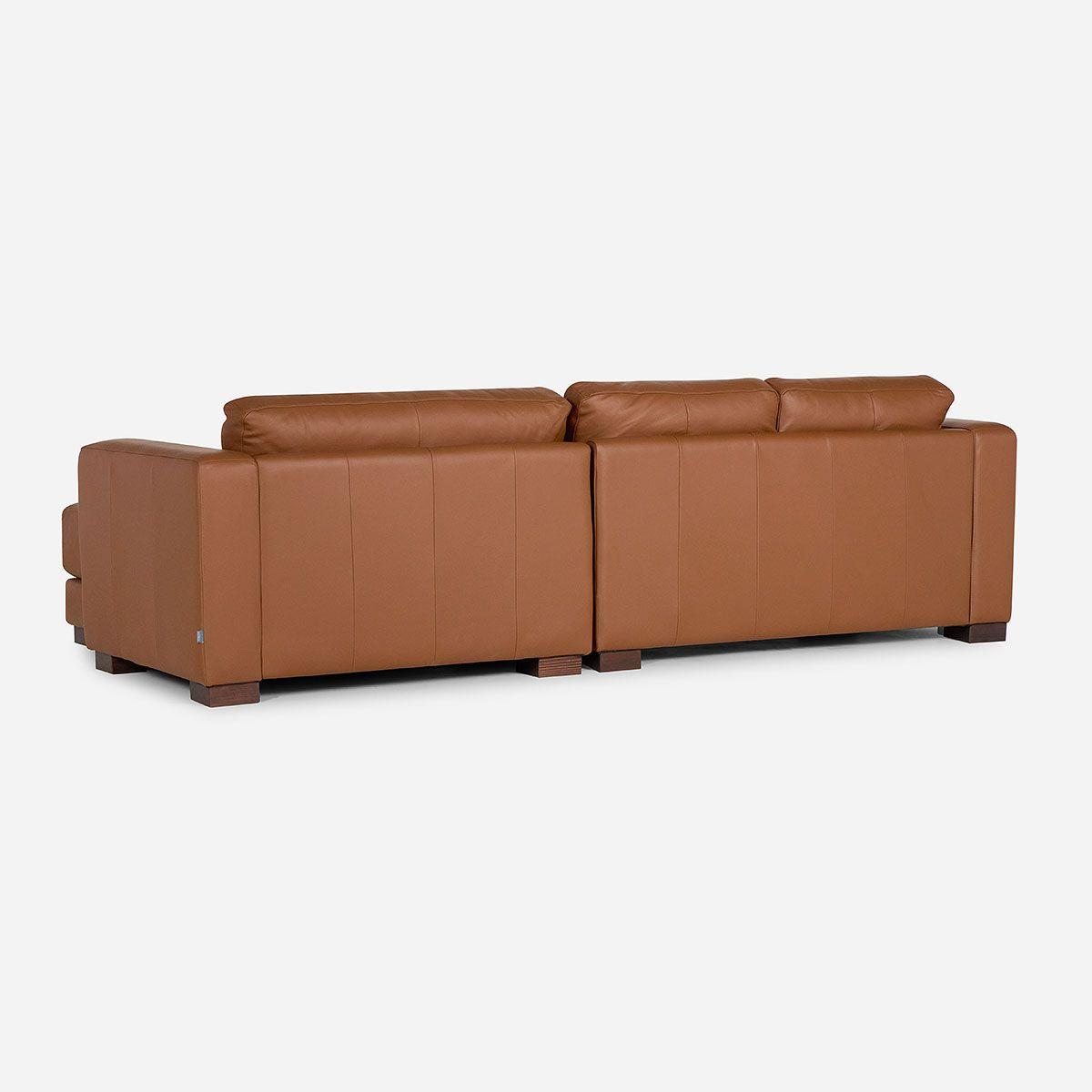 Sofá Seccional Rosen Copeland Derecho Cuero Café-3