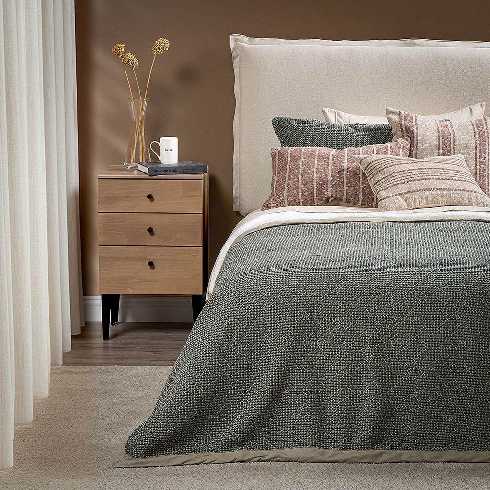 Cobertor Favo Cozy Dark Olive 1.5 Plazas-0