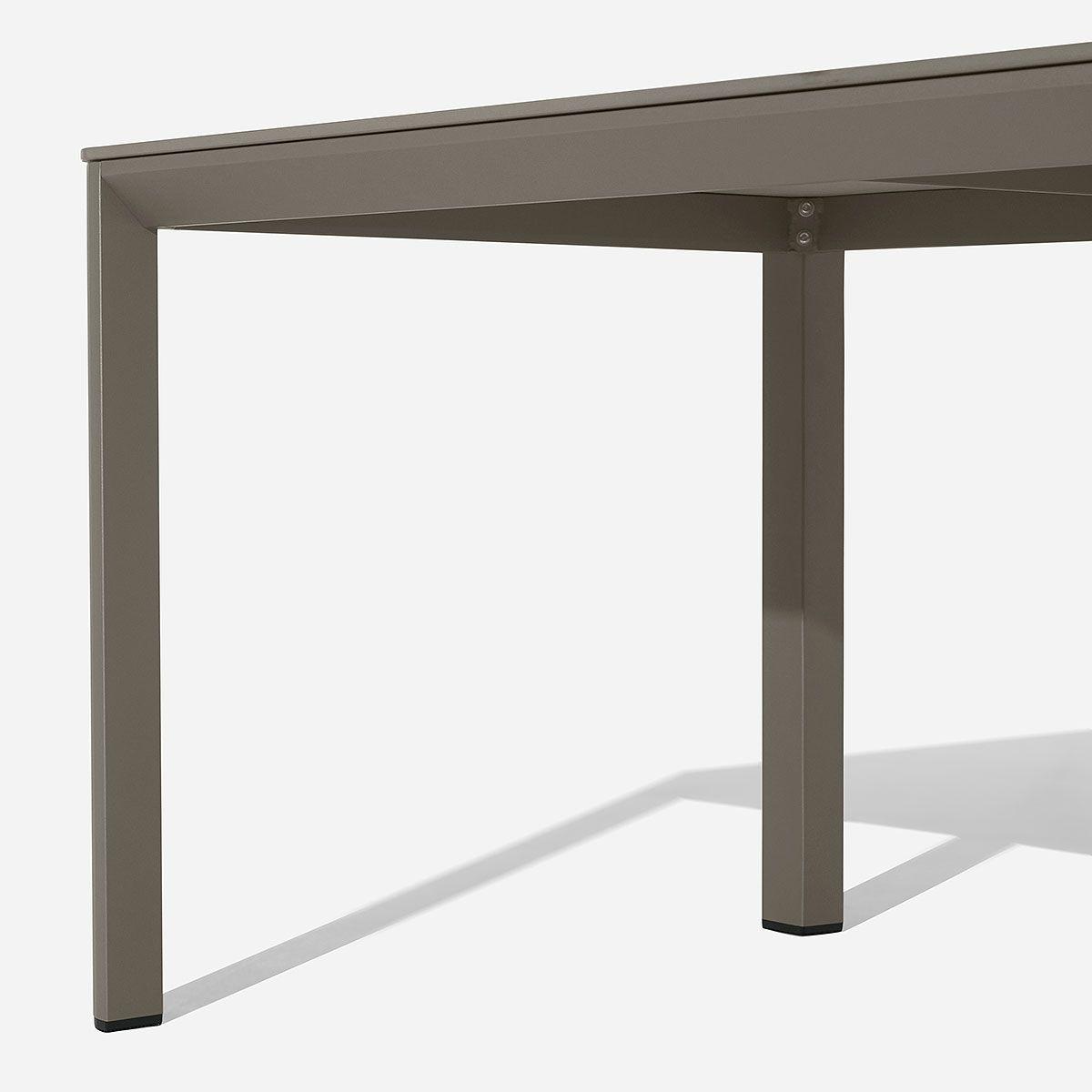 Mesa de Comedor de Terraza Salema 6 Personas Gris-3