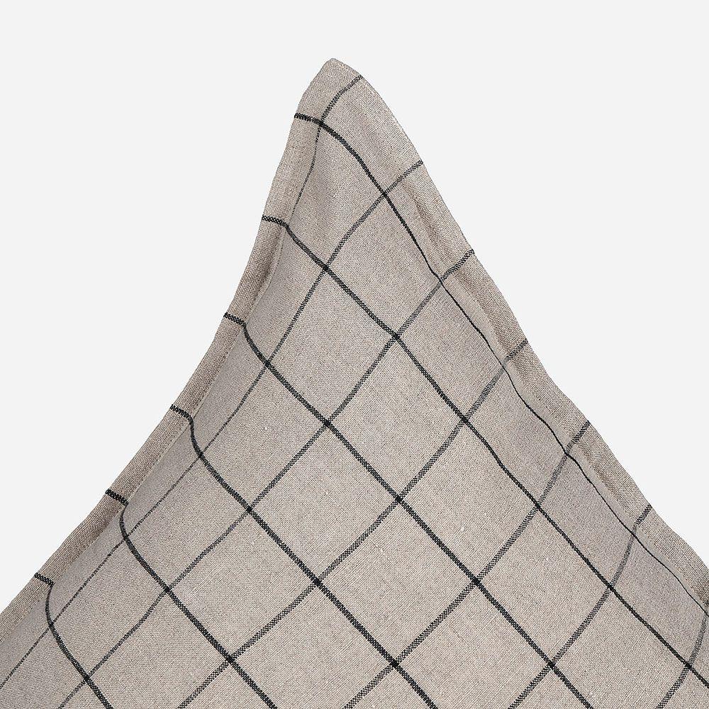 Cojín Froens Lino Cuadrille 85 x 45 cm Beige-1