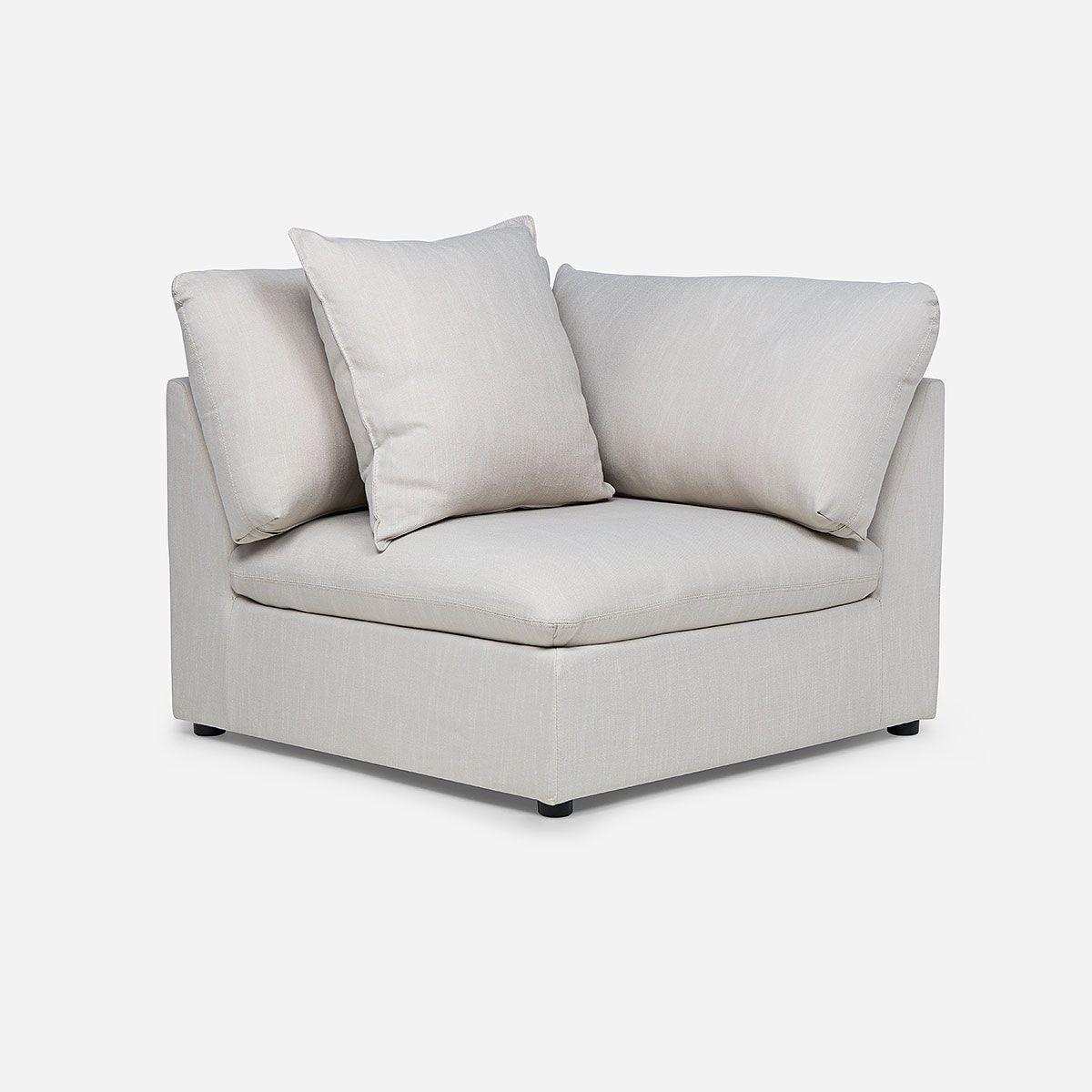 Esquinero Zagreb Tela Beige-0