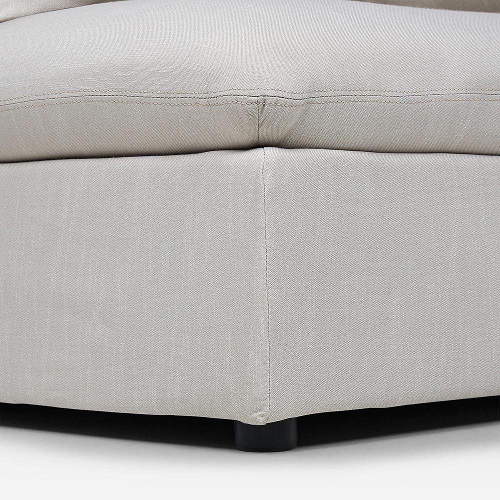 Esquinero Zagreb Tela Beige-5