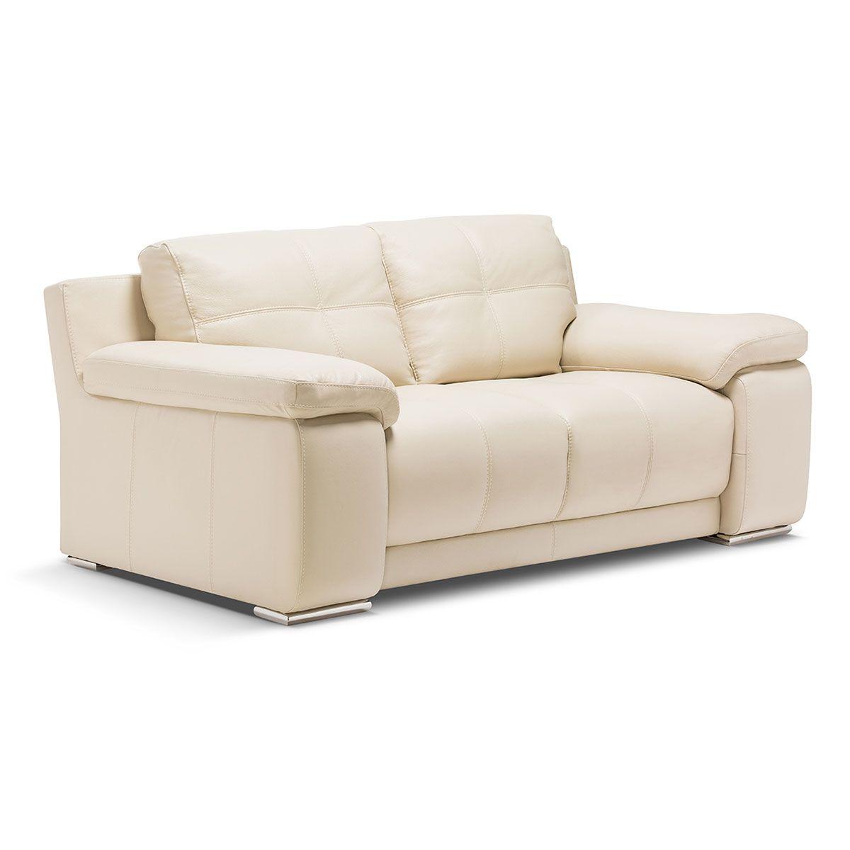 Sofá Rosen 5037 2 Cuerpos Cuero Beige-2