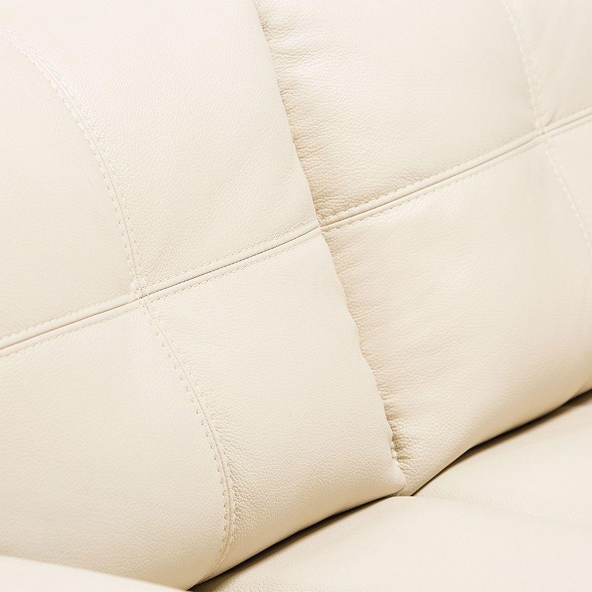 Sofá Rosen 5037 2 Cuerpos Cuero Beige-6