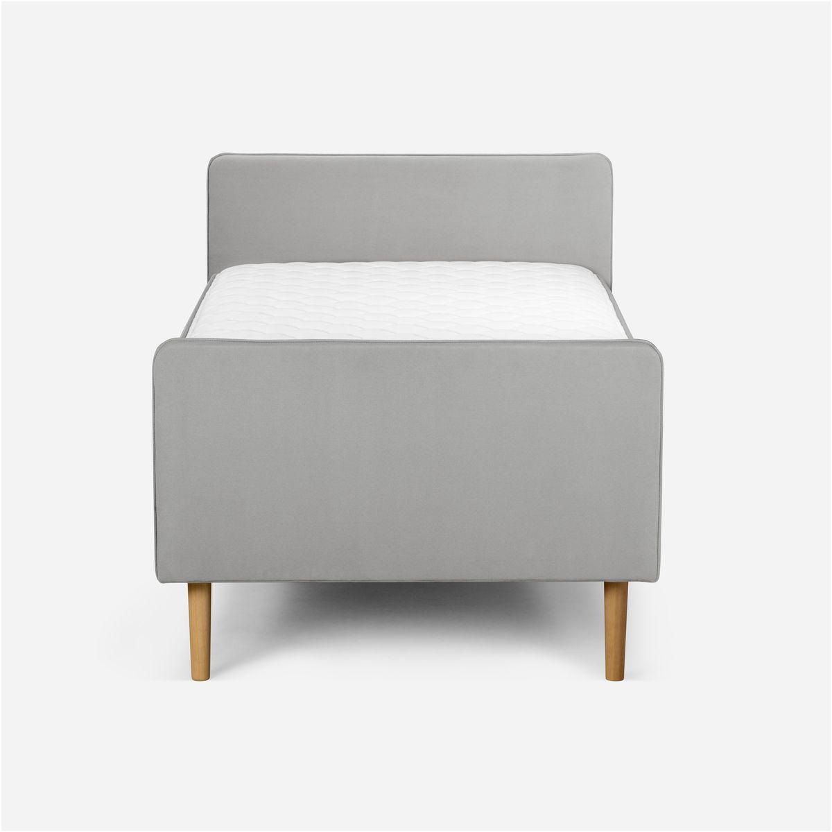 Cama Europea Play 1,5 Plazas 110 x 208 cm Gris-2
