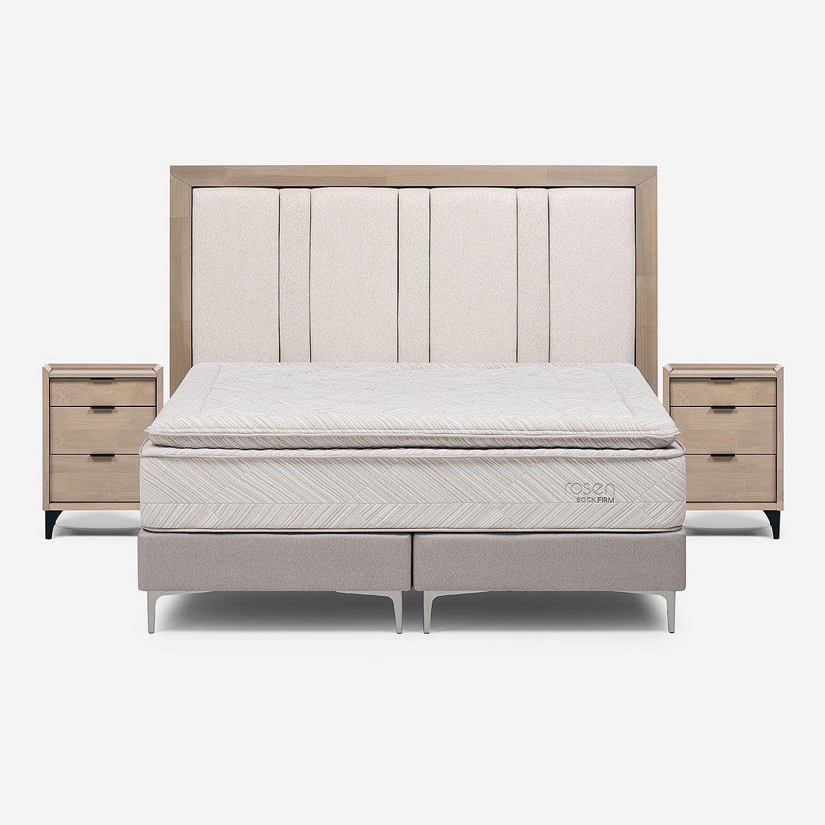 Cama Europea Bock Firm 2 Plazas BD + Set de Muebles Melrose-0