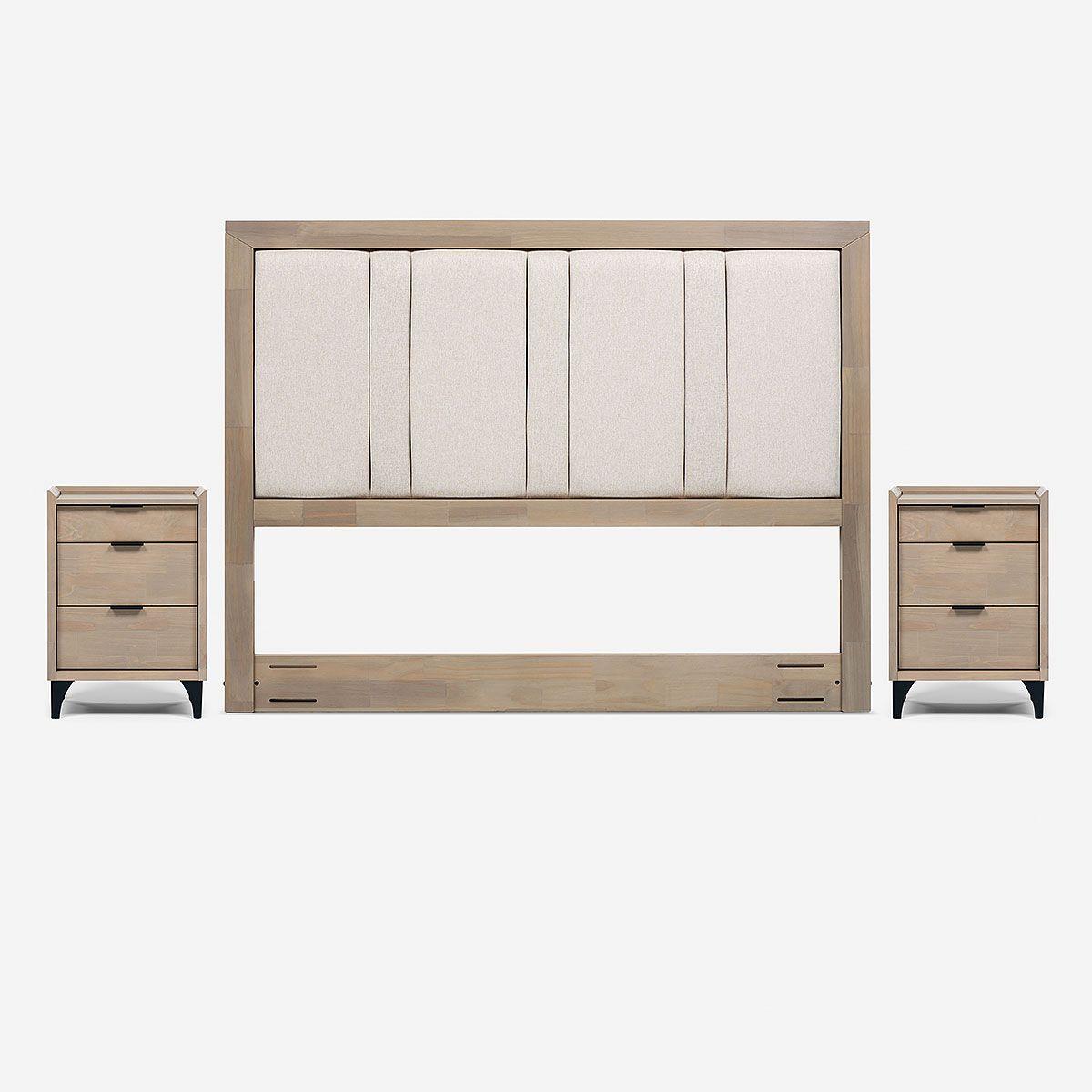 Cama Europea Bock Firm 2 Plazas BD + Set de Muebles Melrose-4