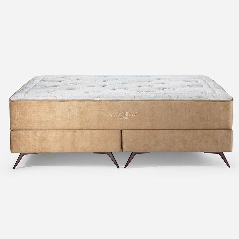 Box Spring Rosen Somnus 2 Plazas 150 X 200 Cm Nougat-1