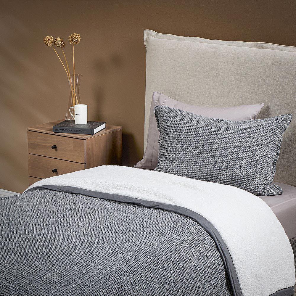 Cobertor Favo Cozy Grafito 1.5 Plazas-2