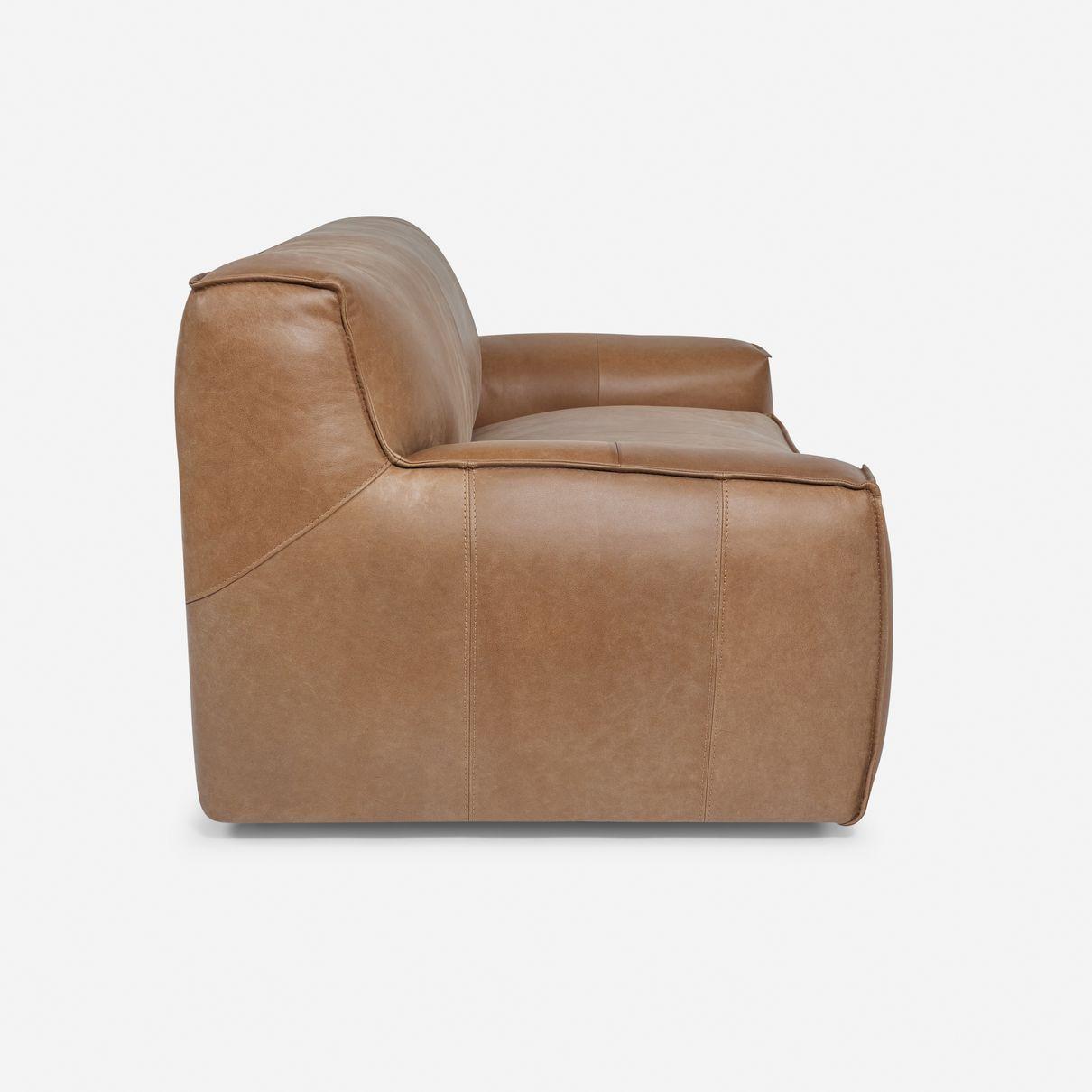 Sofá Rosen Hamar 3 Cuerpos Cuero Camel-2