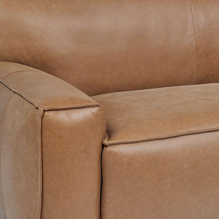 Sofá Rosen Hamar 3 Cuerpos Cuero Camel-4