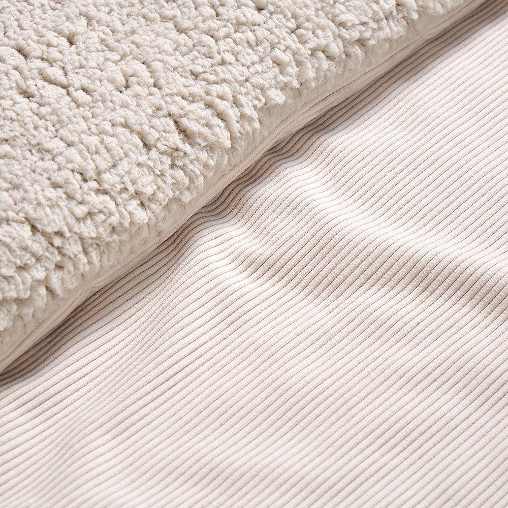 Plumón Alaska Sherpa Cord Latte 1.5 Plazas-3