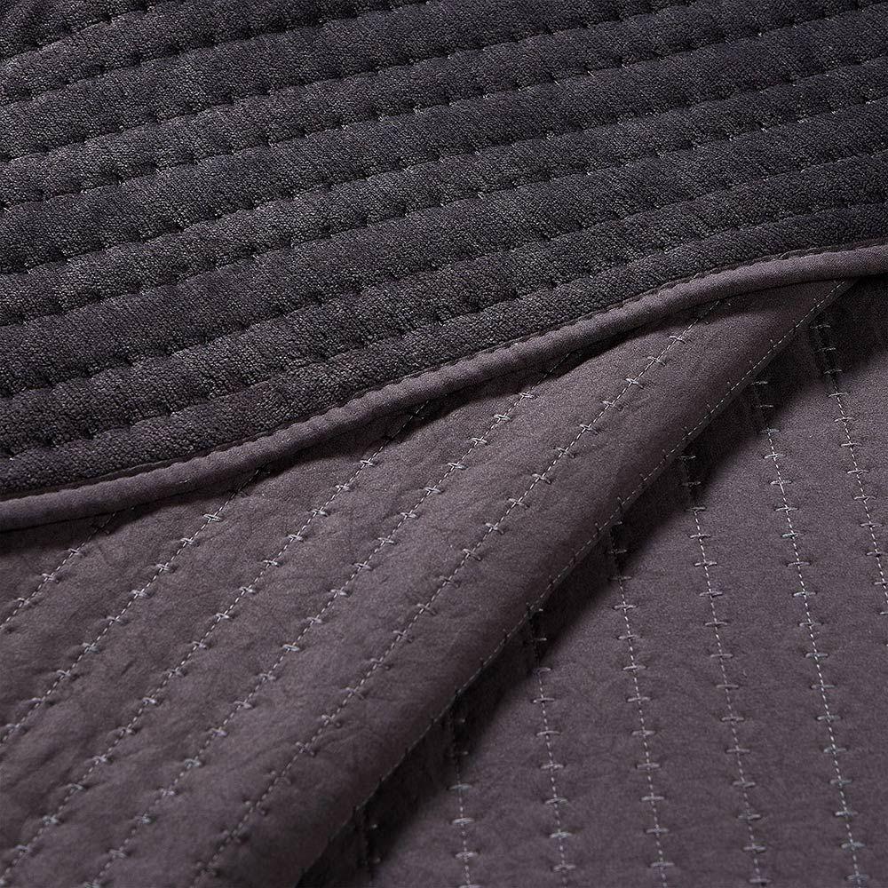 Cobertor Flannel Supersoft Grafito Super King-3