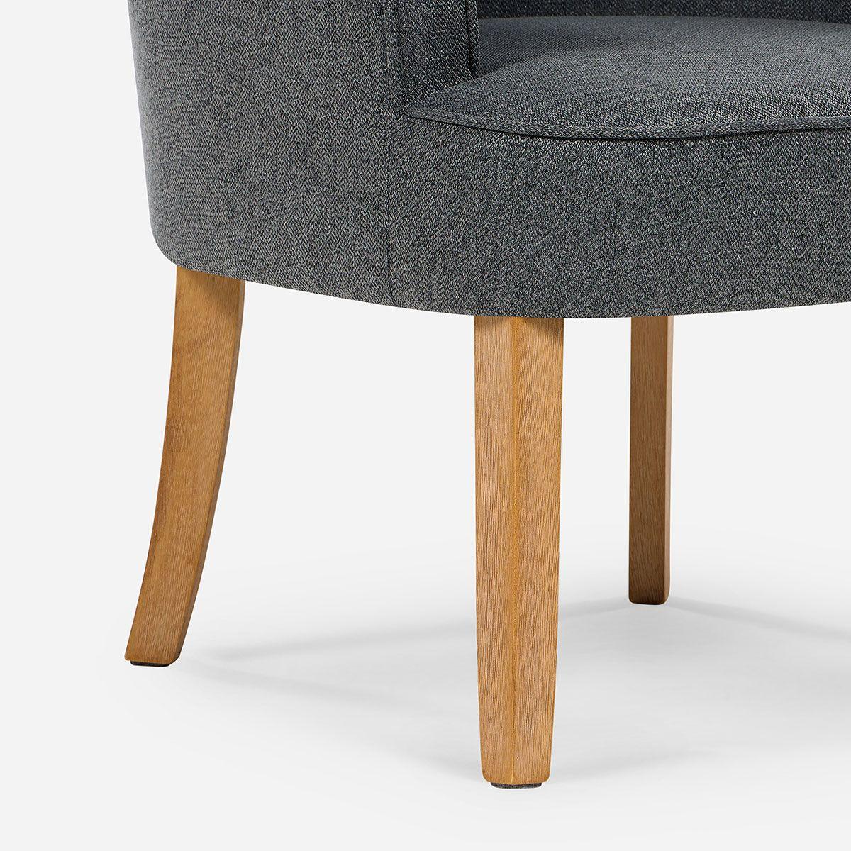 Set 2 Poltronas Emily II Tela Grafito-6