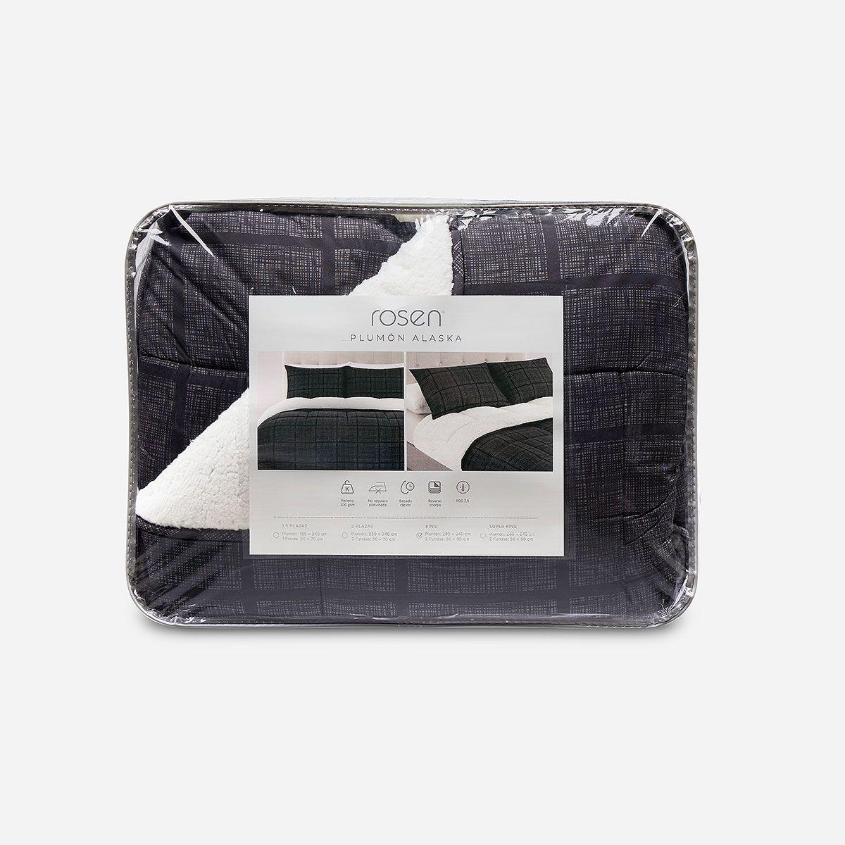 Plumón Alaska Sherpa Multi Black 2 Plazas-4