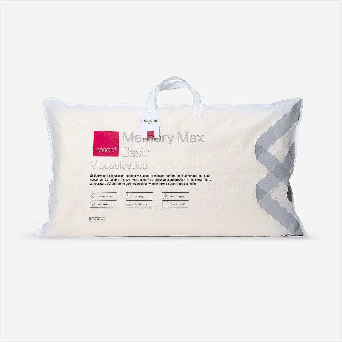 Almohada Rosen Viscoelástica Memory Max Basic King 42x80 cm-0