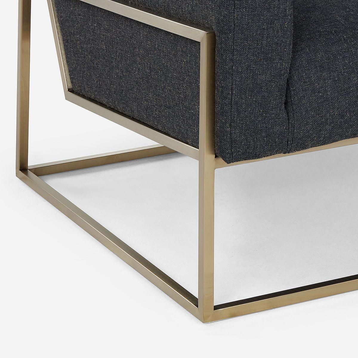 Poltrona Rosen Bigli Tela Grafito-5