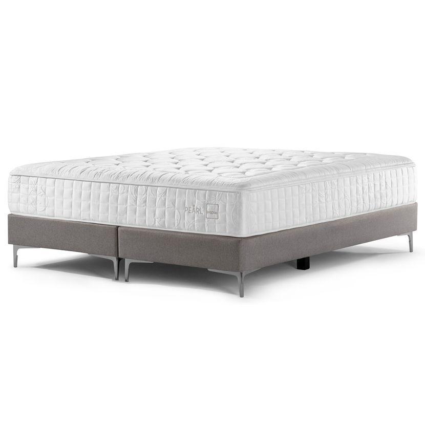 Box Spring Rosen Pearl King 180 X 200 Cm Base Gris-0