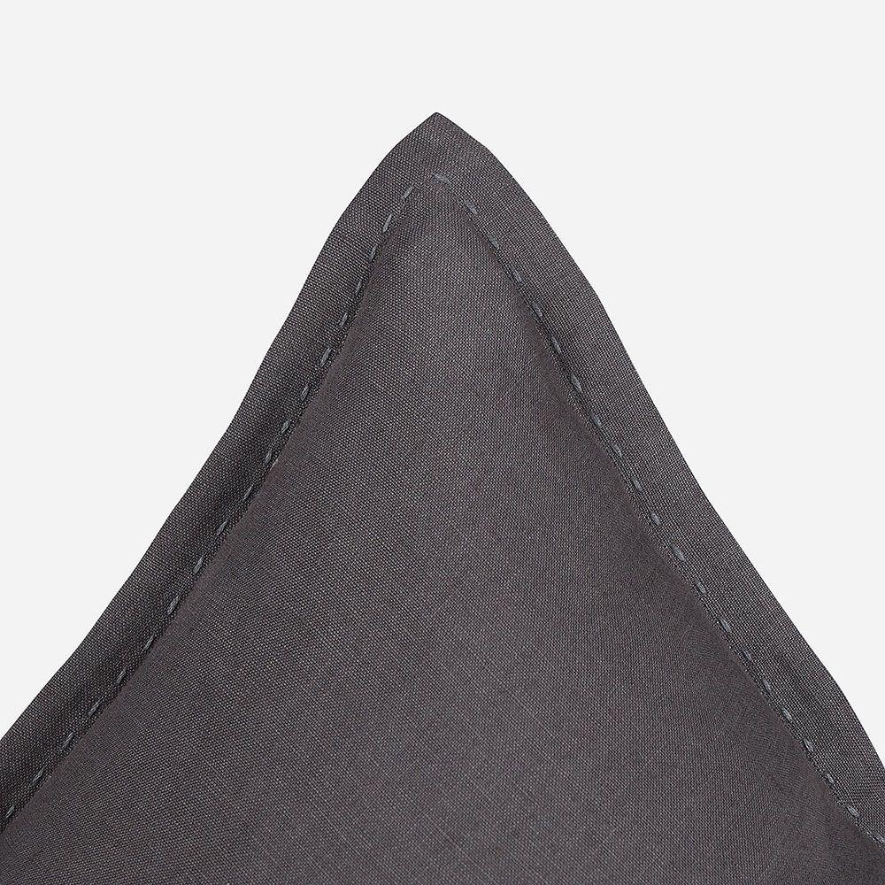 Funda de Cojín Froens Lino 60 x 40 cm Grafito-2