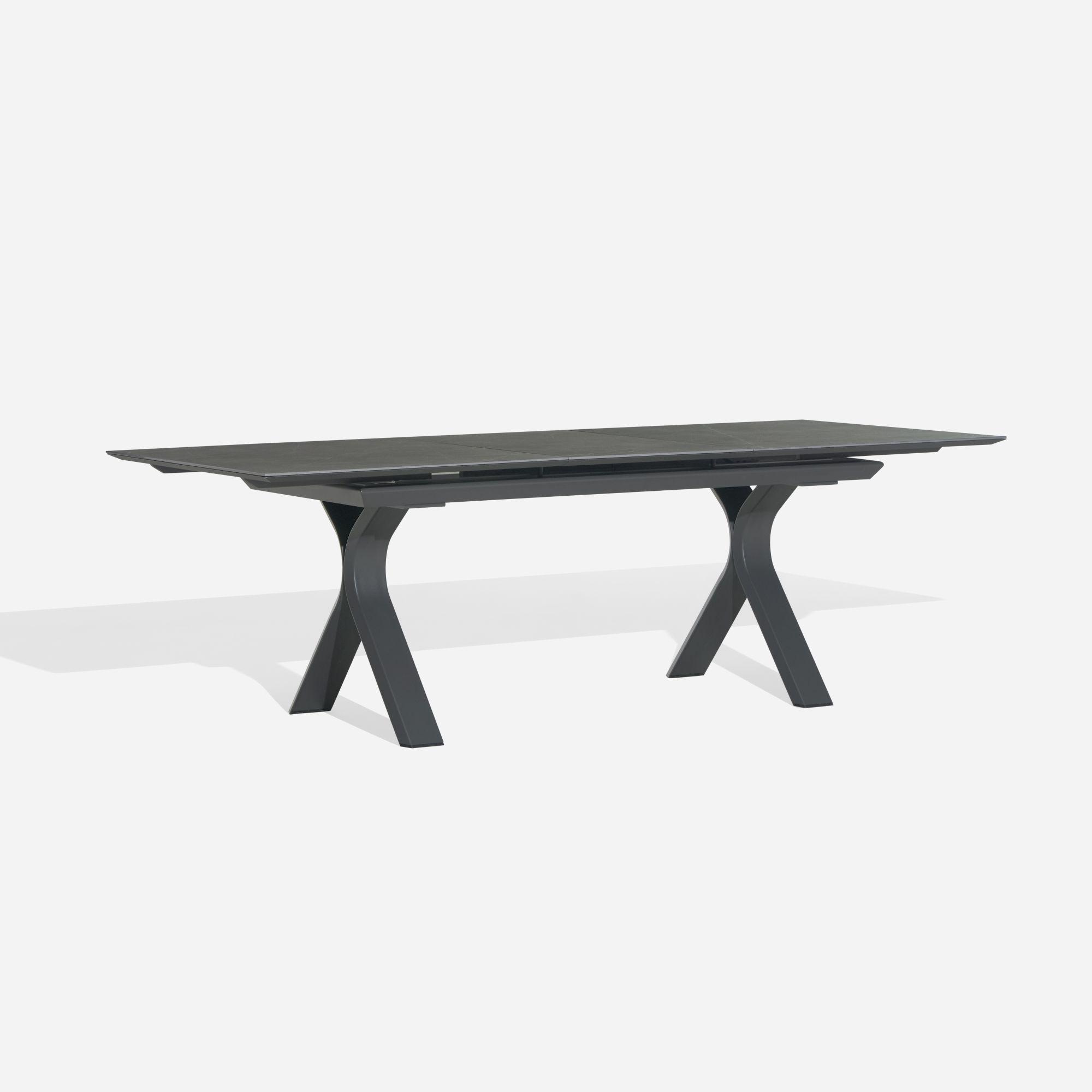 Set Comedor de terraza Albir + 8 Sillas Alanya Gris-2