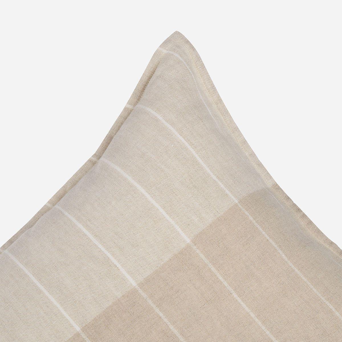 Cojín Lino Vigo 85 x 45 cm Líneas Beige-2