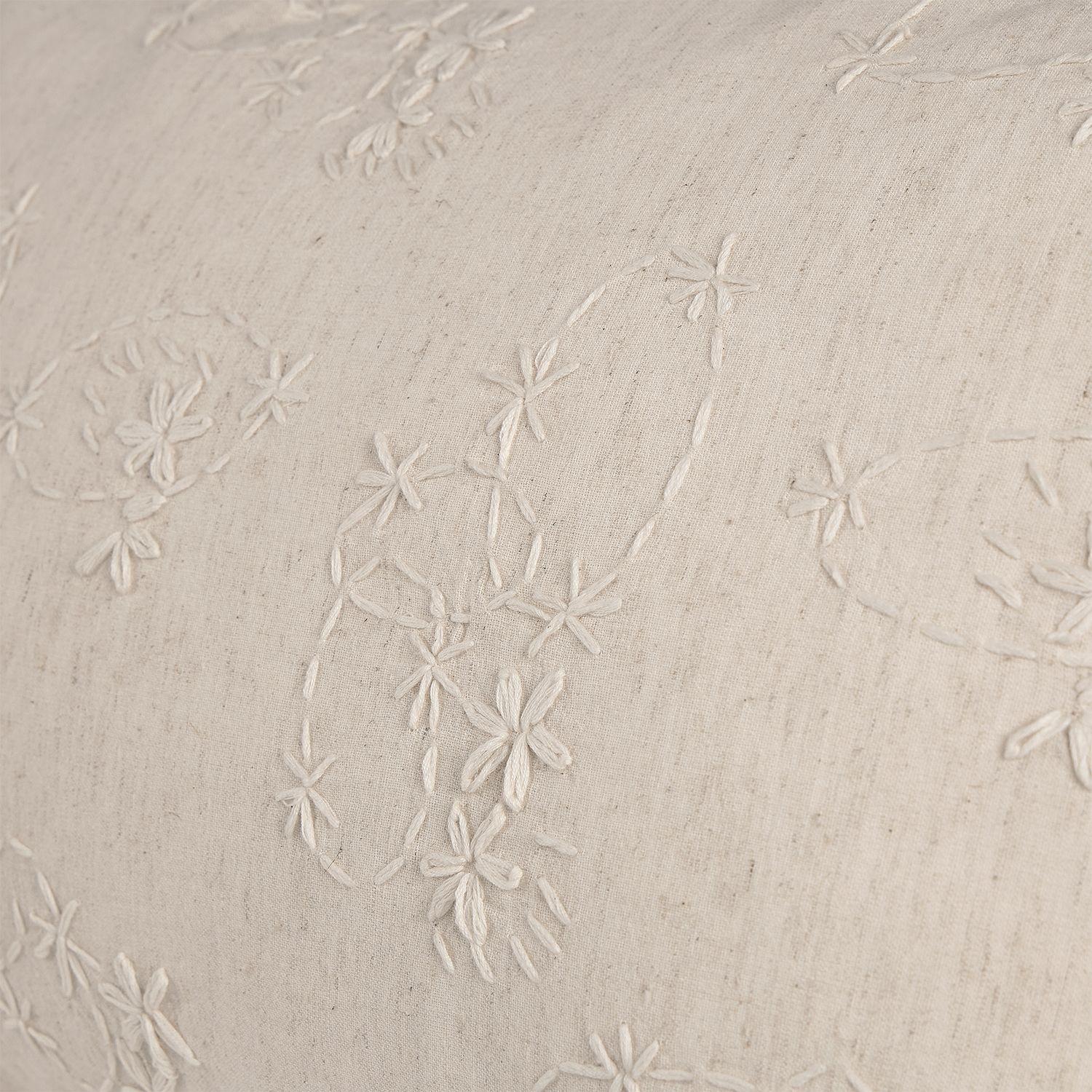 Funda de Cojín Bordado Pietra 60 x 40 cm Beige-2
