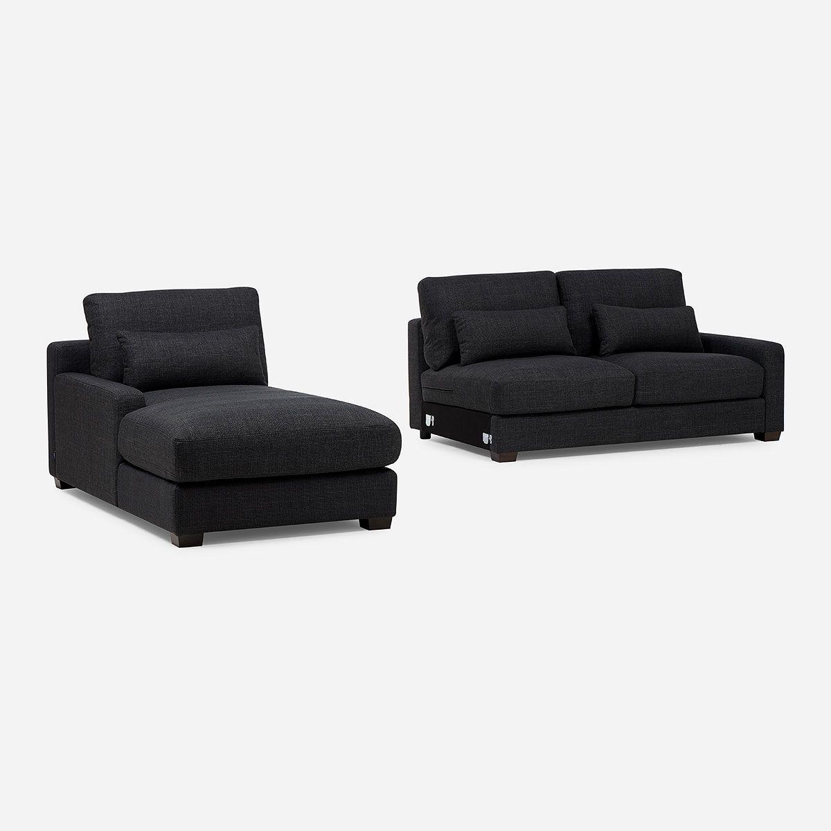 Sofá Seccional Izquierdo Soroa Small Tela Charcoal-5