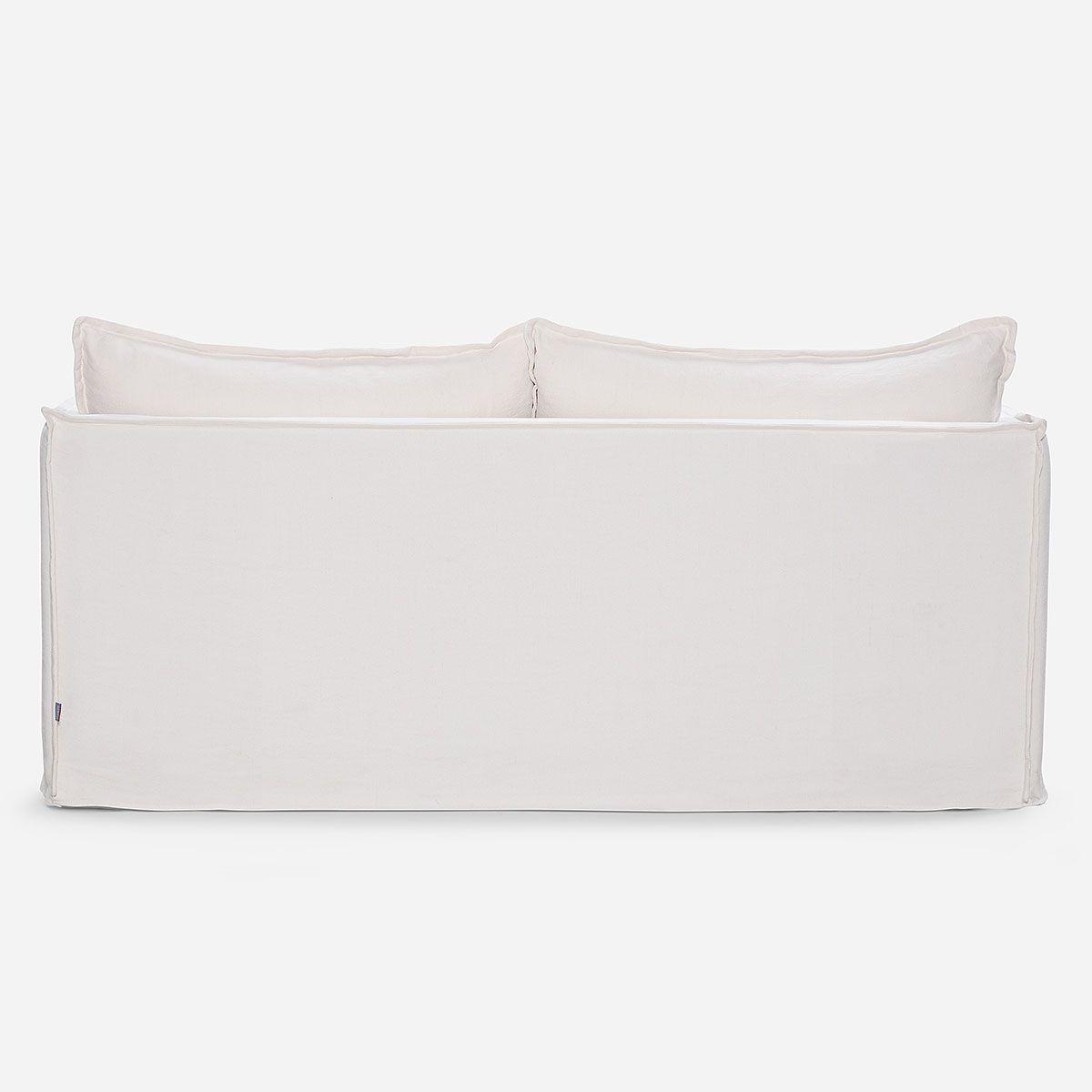 Sofá Rosen Rona 3 Cuerpos Tela Blanco Crudo-3