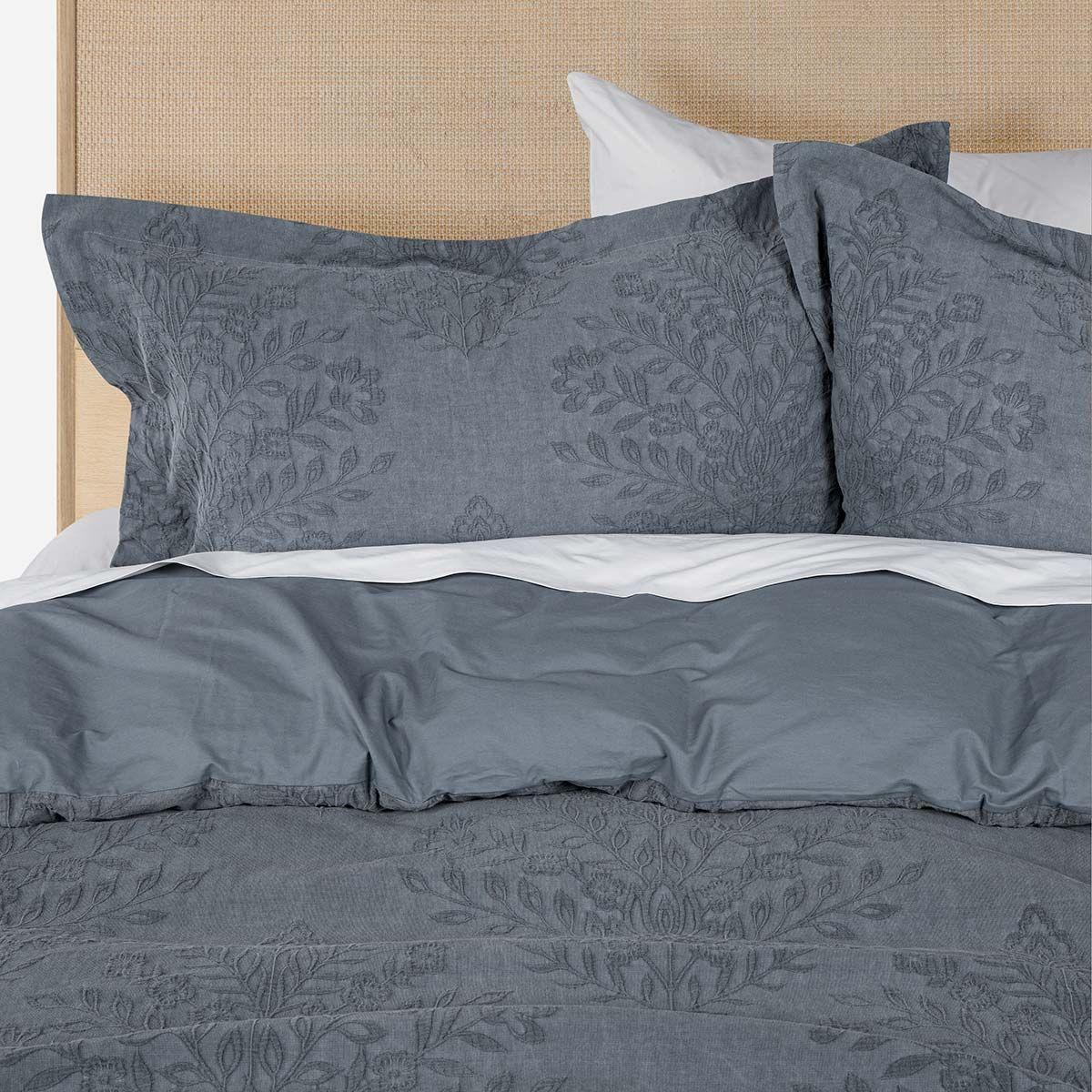 Funda Plumón Algodón Pure Vaduz Gris 2 Plazas-2