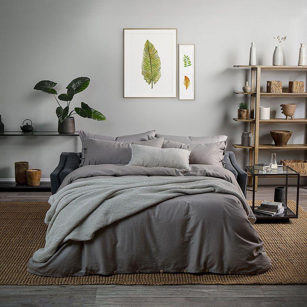 Sofá Cama Tyler One Fold 3 Cuerpos Tela Grafito-3