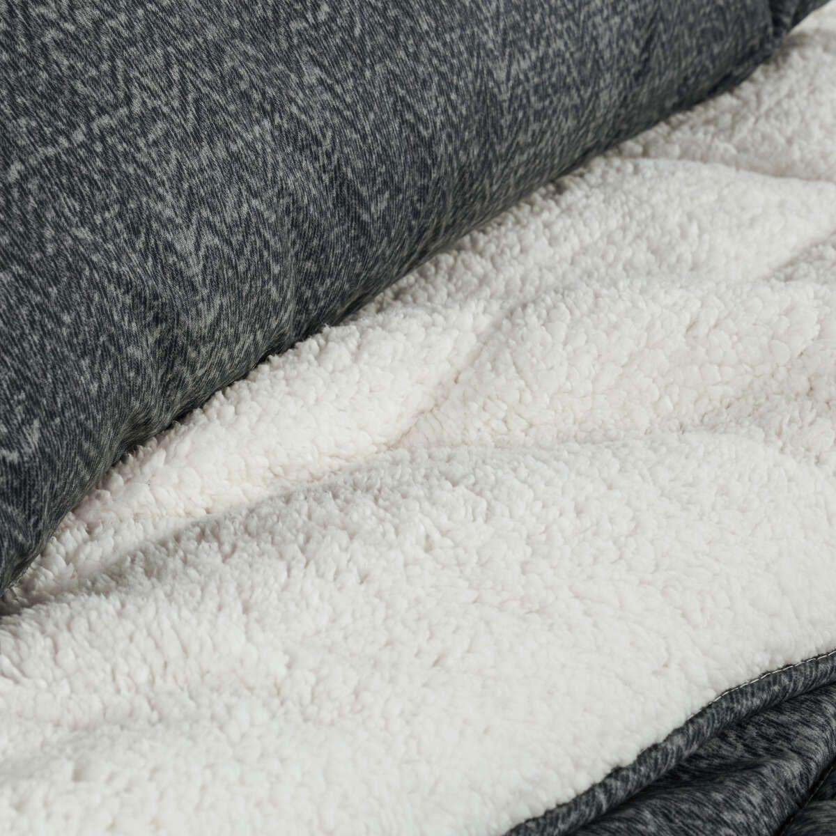 Plumón Alaska Sherpa Liso Navy Super King-3