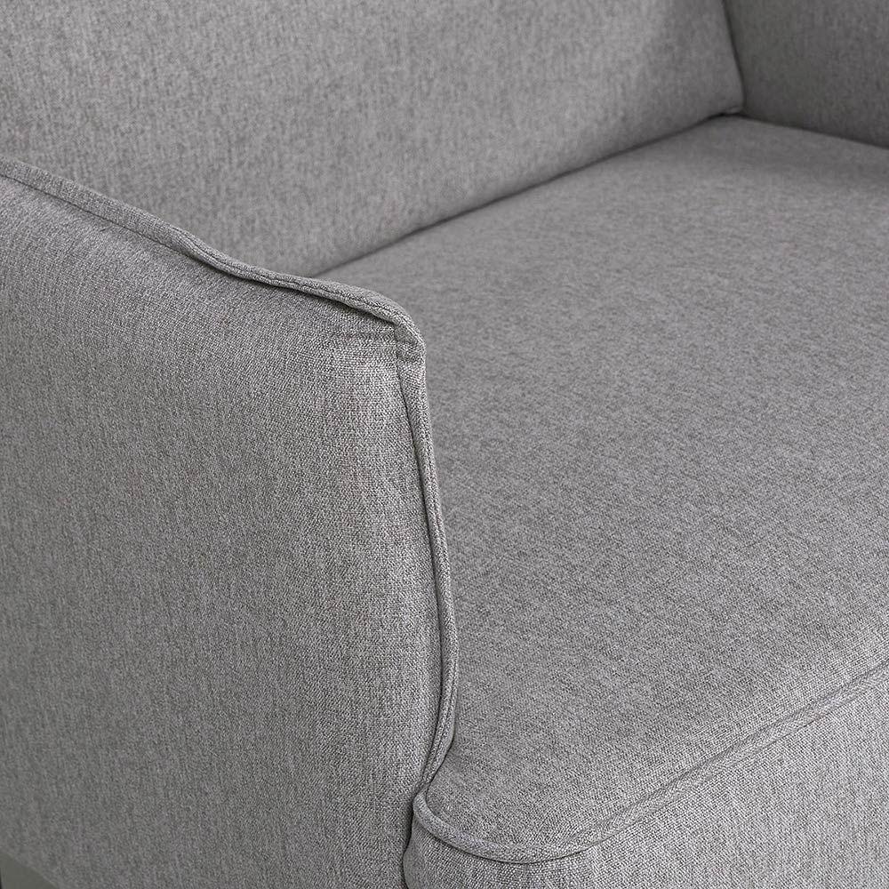 Poltrona Rosen Milton Tela Gris-3