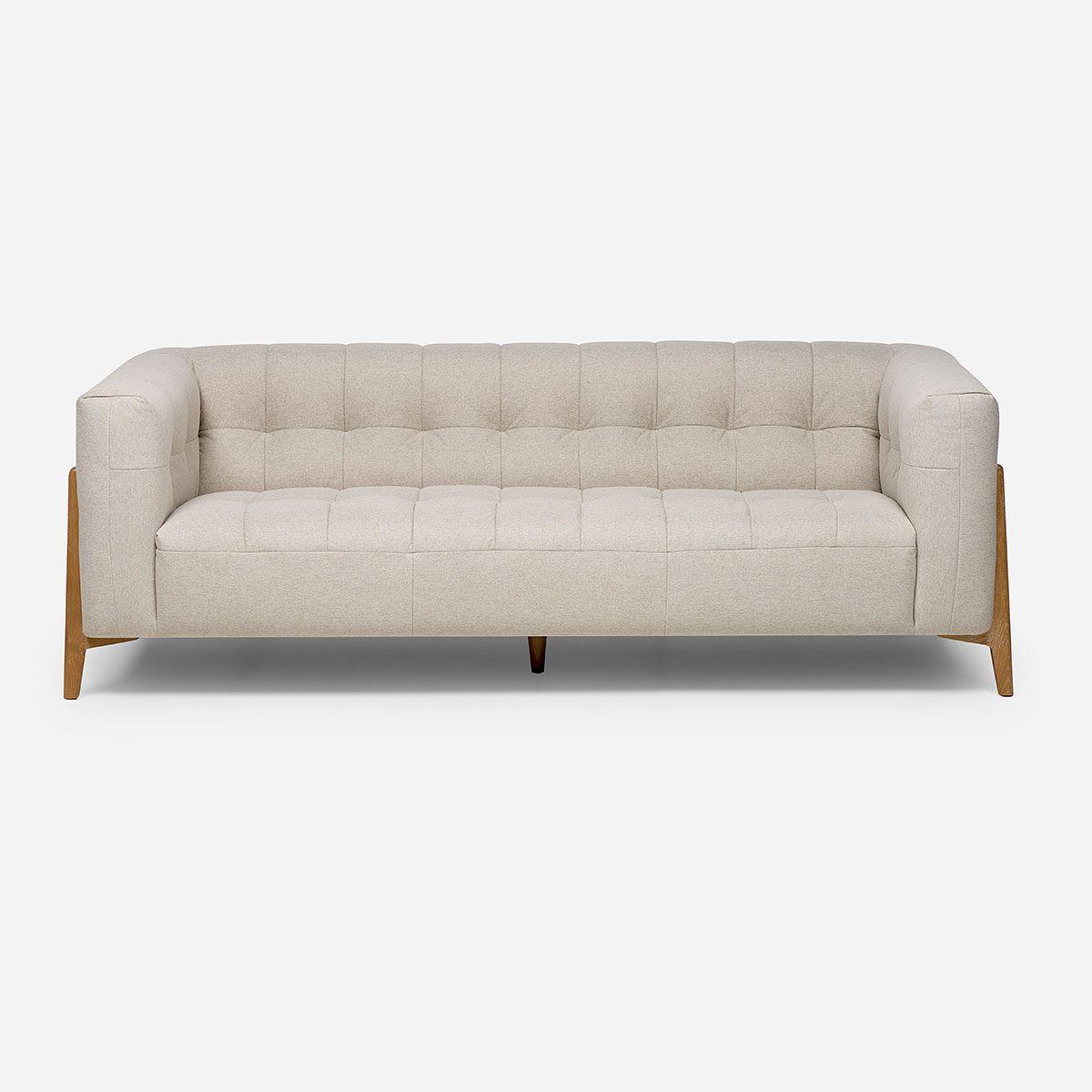 Sofá Milan 3 Cuerpos Tela Beige-2