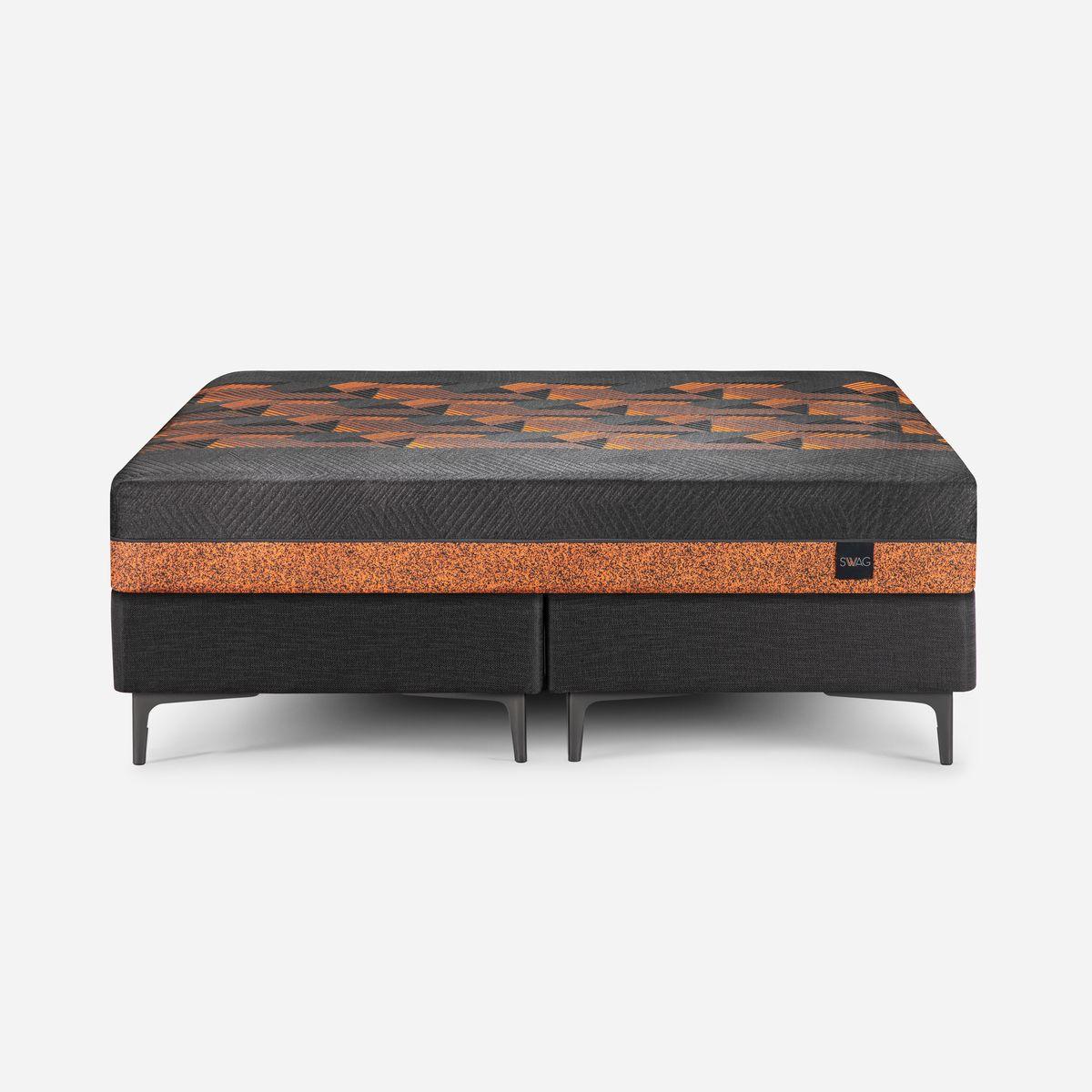 Cama New Swag Pata Metálica 2 Plazas B. Dividida 150x200 cm-6