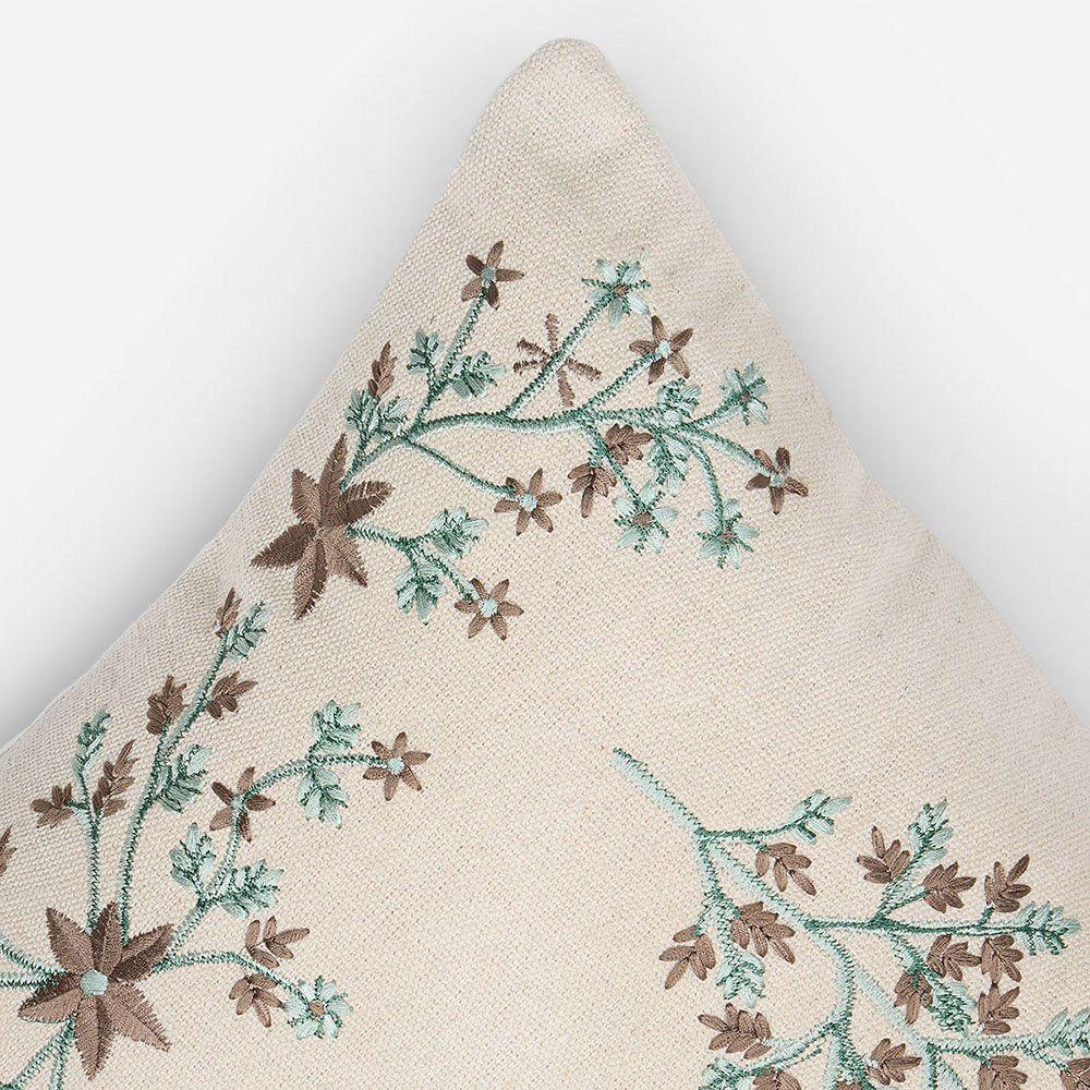 Funda Cojin Bordado Paulownia Salvia 50 x 50 cm-2