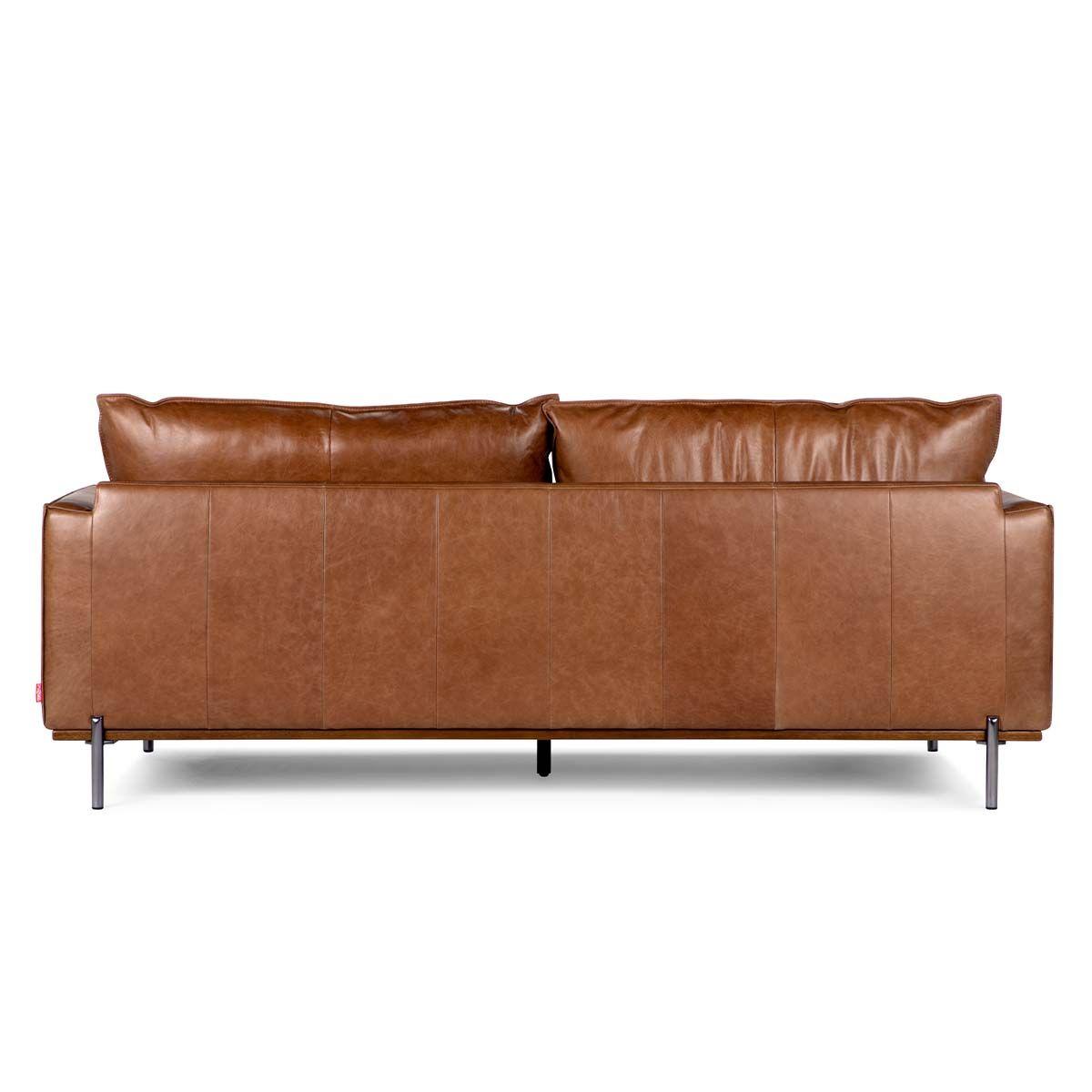 Sofá Rosen Westwood 3 Cuerpos Cuero Camel-4