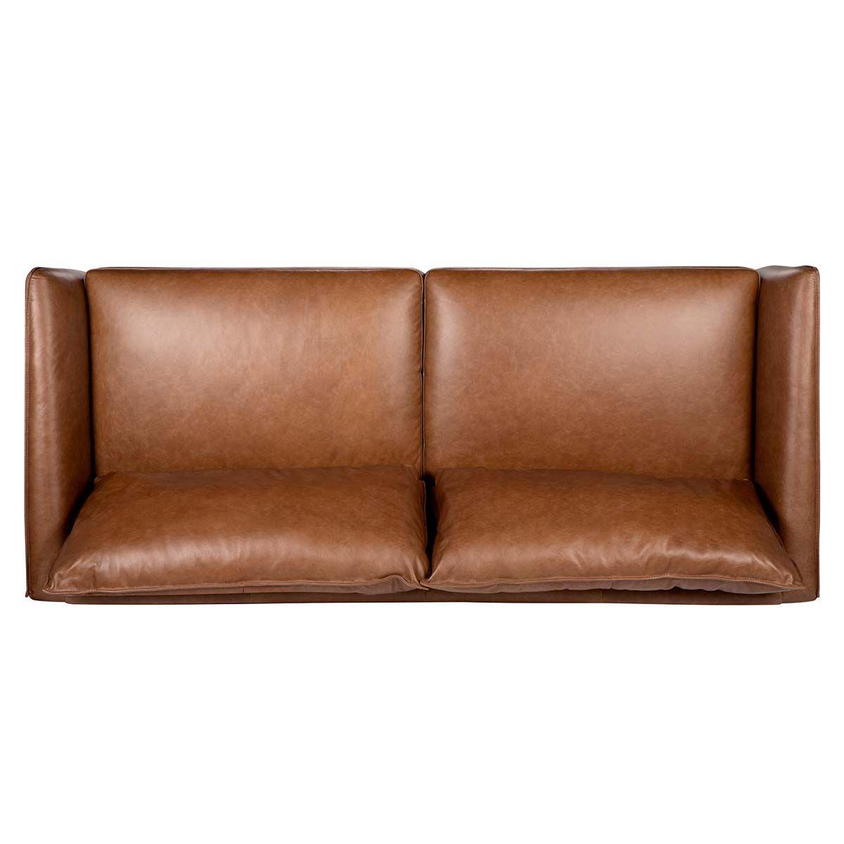 Sofá Rosen Westwood 3 Cuerpos Cuero Camel-5